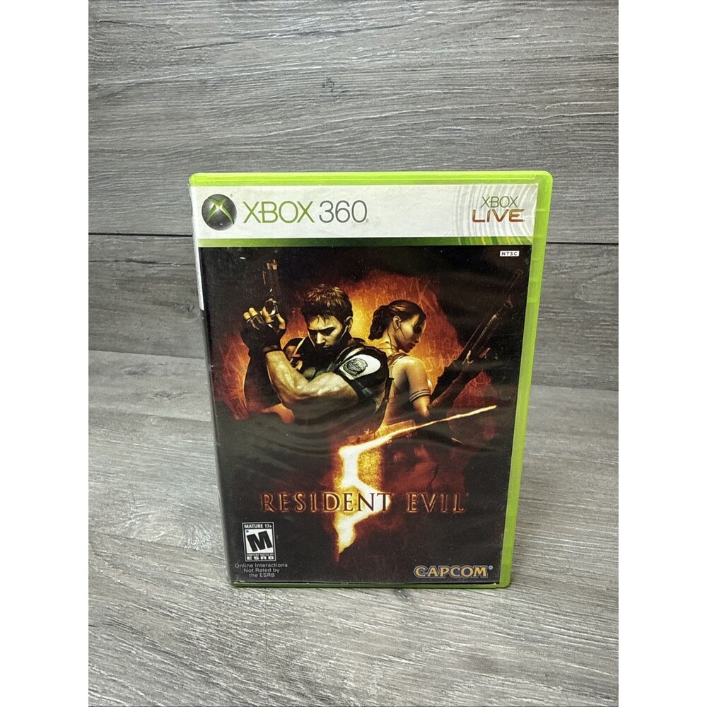 Resident Evil 5 ~ Microsoft Xbox 360 2009 Complete W/ Manual CIB